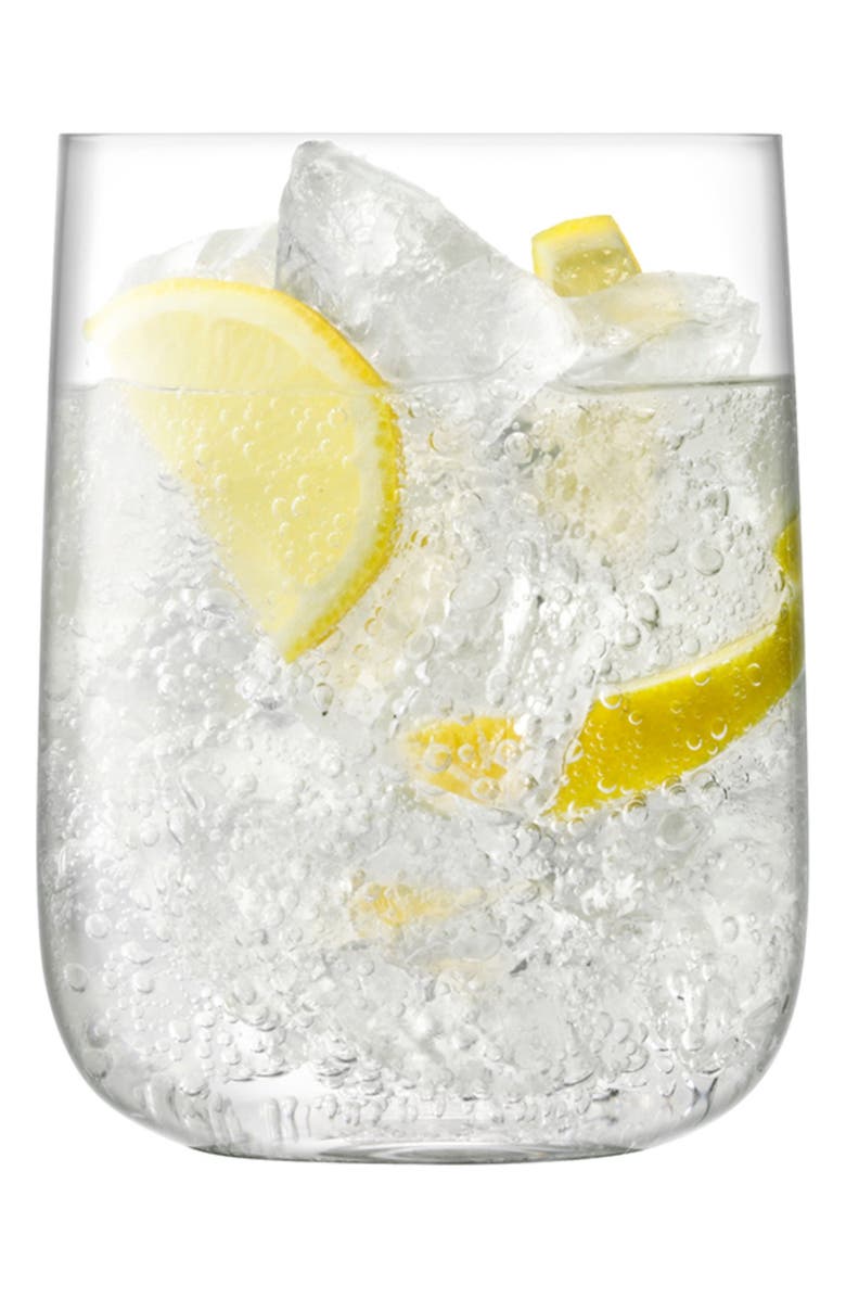 LSA Borough Set of 4 Bar Glasses, Main, color, Clear