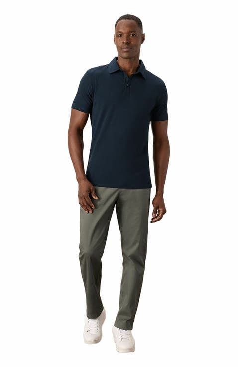 Organic Cotton Luxe Stretch Jersey Slim Polo