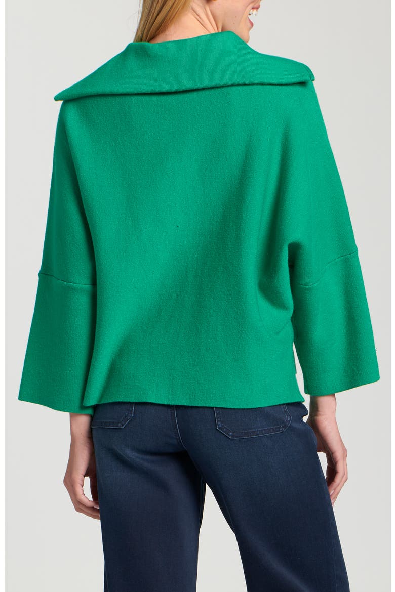 Half-Zip Pullover, Alternate, color, EMERALD