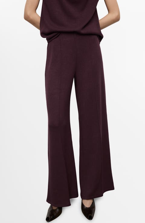 Pleated Wide Leg Pull-On Pants (Regular & Plus)