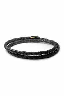 Liza Schwartz Double Wrap Braided Leather Bracelet