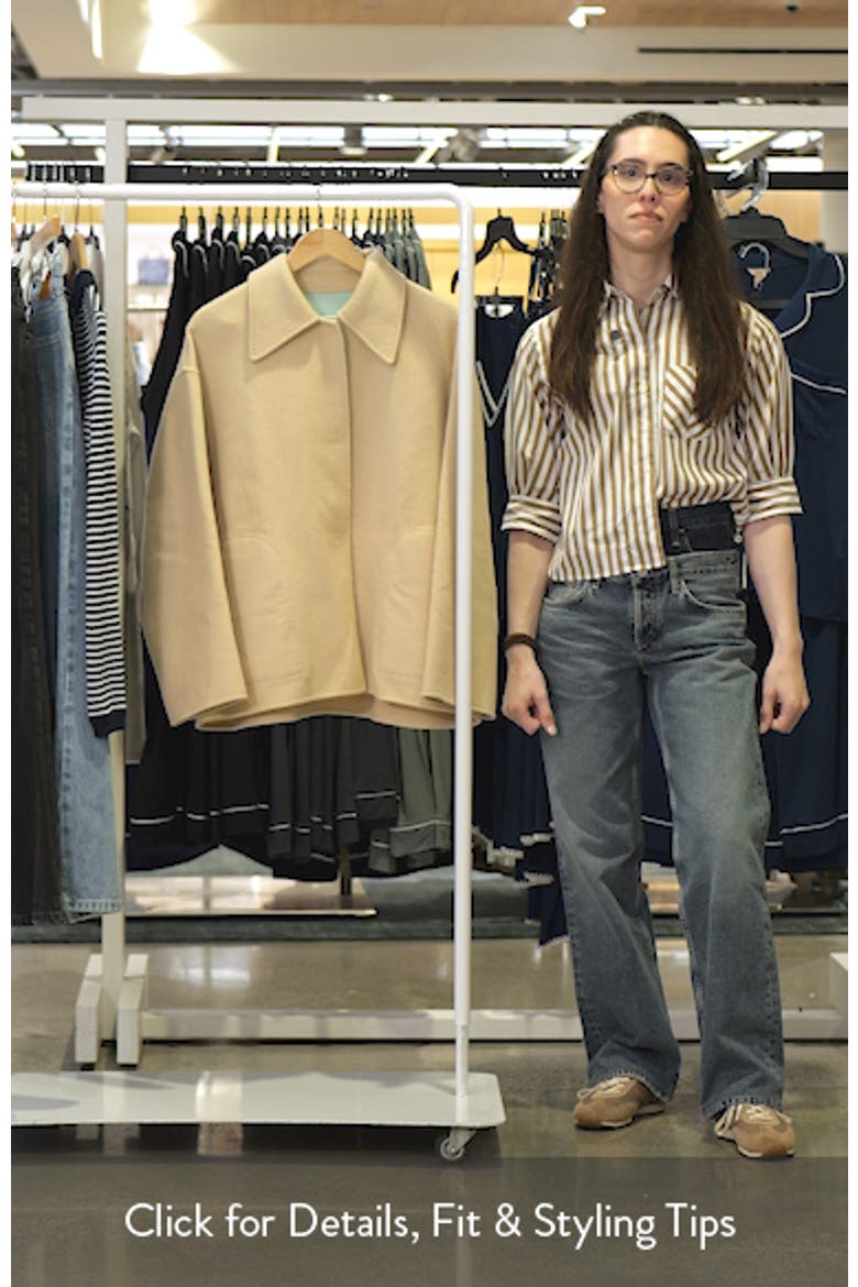 Oversize Reversible Wool & Cashmere Swing Jacket video