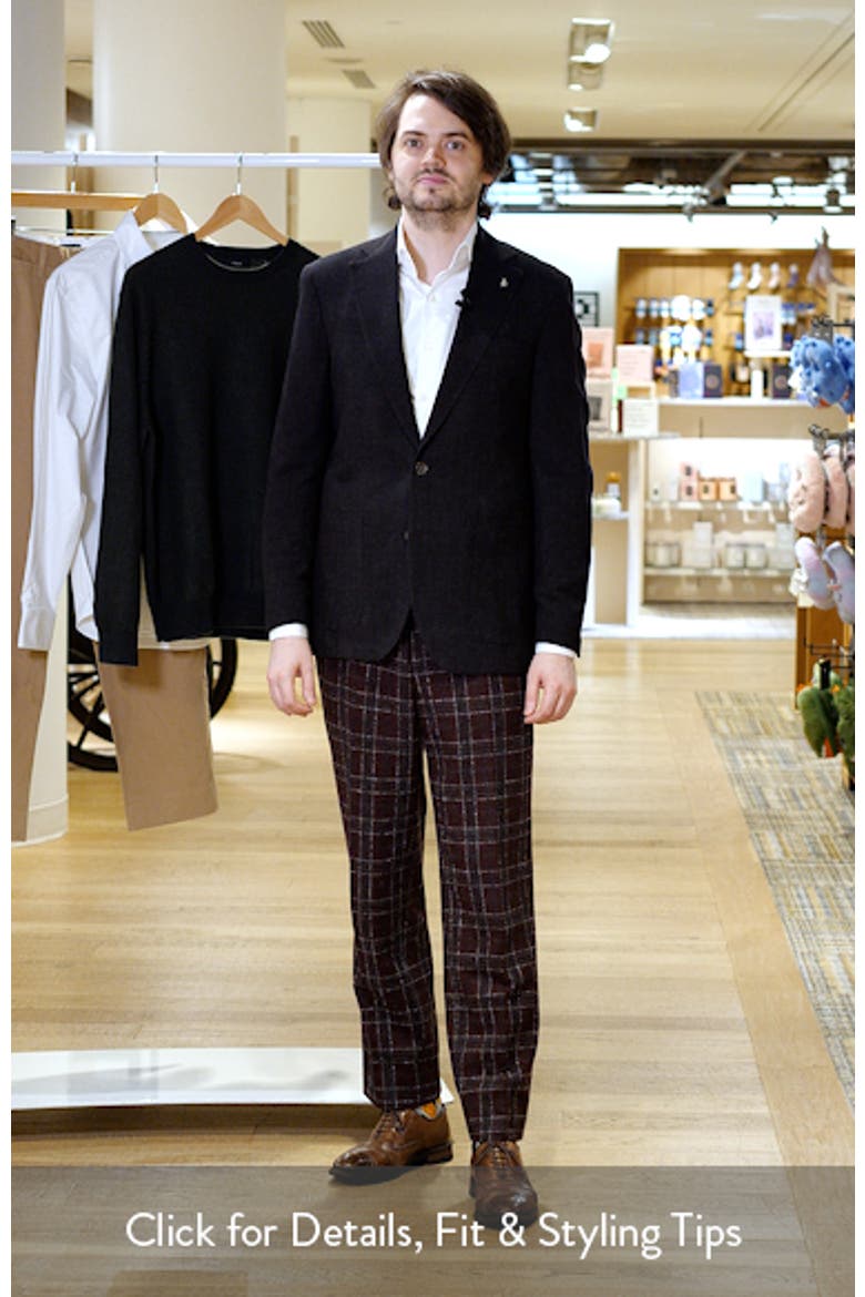 Hampton Contemporary Fit Textured Knit Wool Sport Coat video