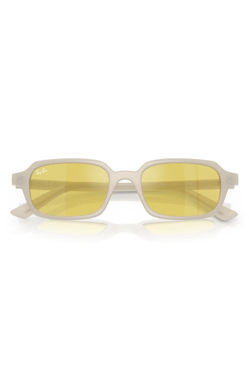 Ray Ban Ray-ban 52mm Mirrored Pillow Sunglasses In White