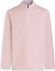 Bugatchi Mélange Quarter Zip Pullover