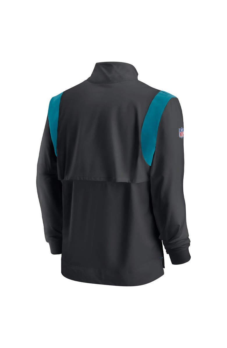 Nike Men's Nike Black Jacksonville Jaguars Sideline Coach Chevron Lockup Quarter-Zip Long Sleeve Top, Alternate, color,