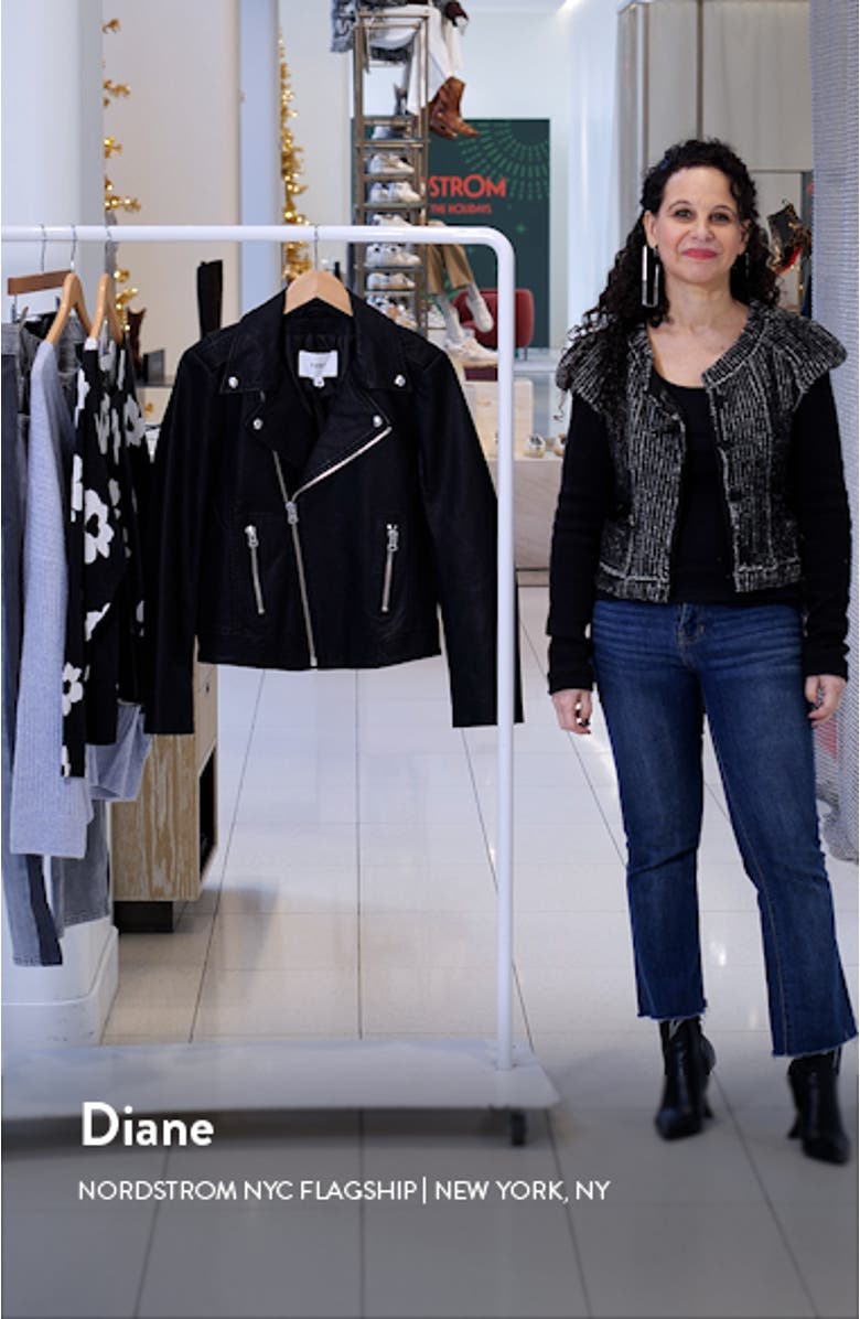 Nicolette Faux Leather Moto Jacket, sales video thumbnail