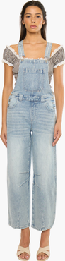 KanCan Aide Barrel Leg Denim Overalls
