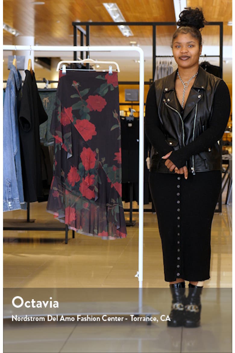Ruffle Mesh Midi Skirt video