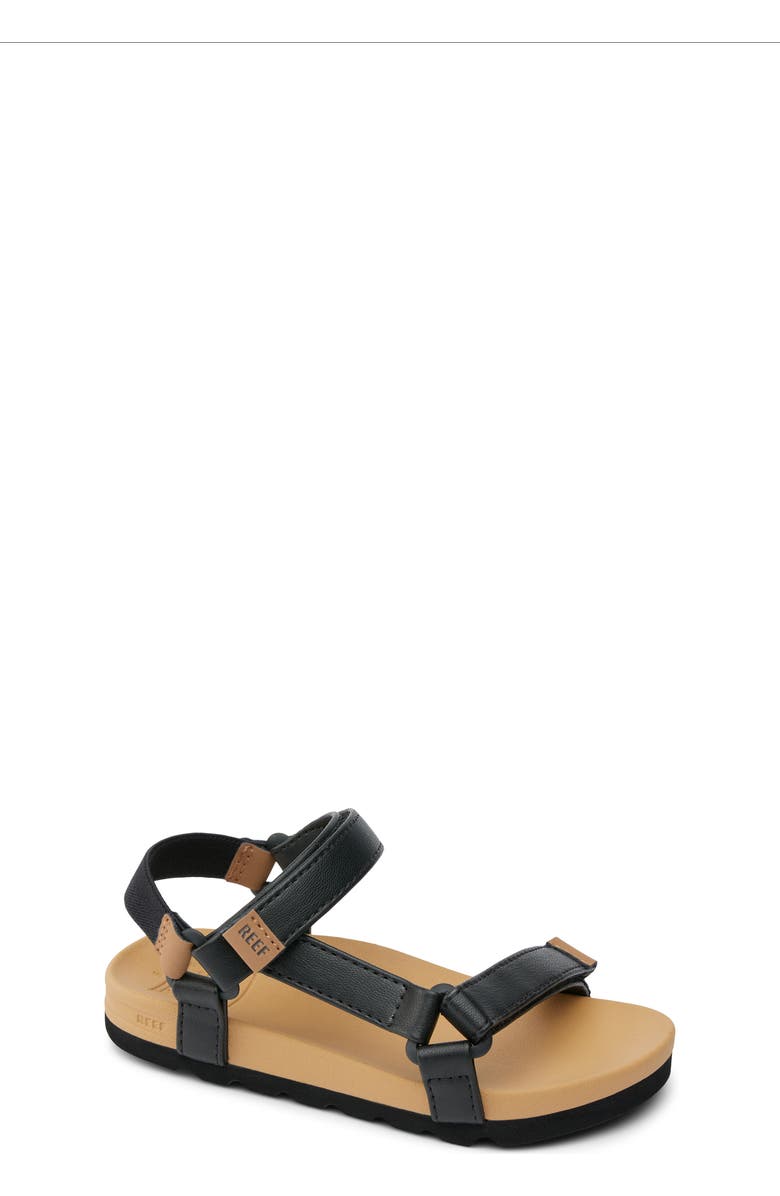 Reef Kids' Little Rem Sandal, Main, color, Black/ Tan