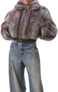 AFRM Adelaide Faux Fur Crop Coat