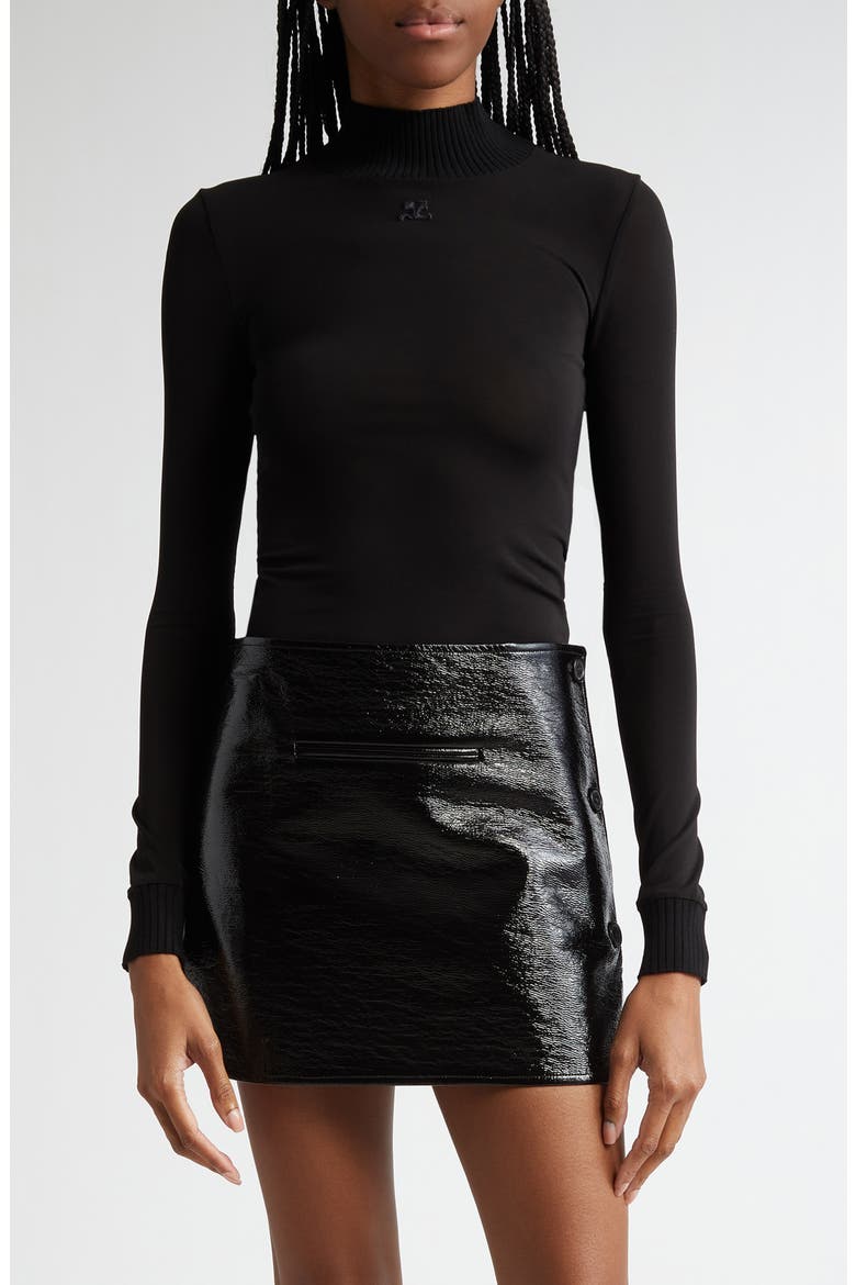 Re-Edition Second Skin Top, Main, color, BLACK