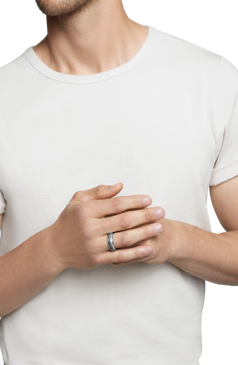 David Yurman Classic Cable Band Ring, Alternate, color, Silver