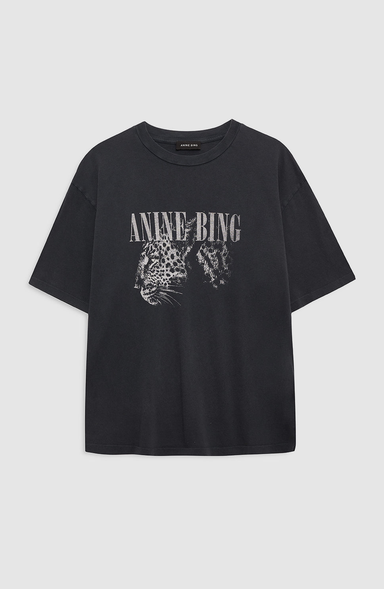 ANINE BING Cohen Tee T-Shirt, Alternate, color, Washed Black