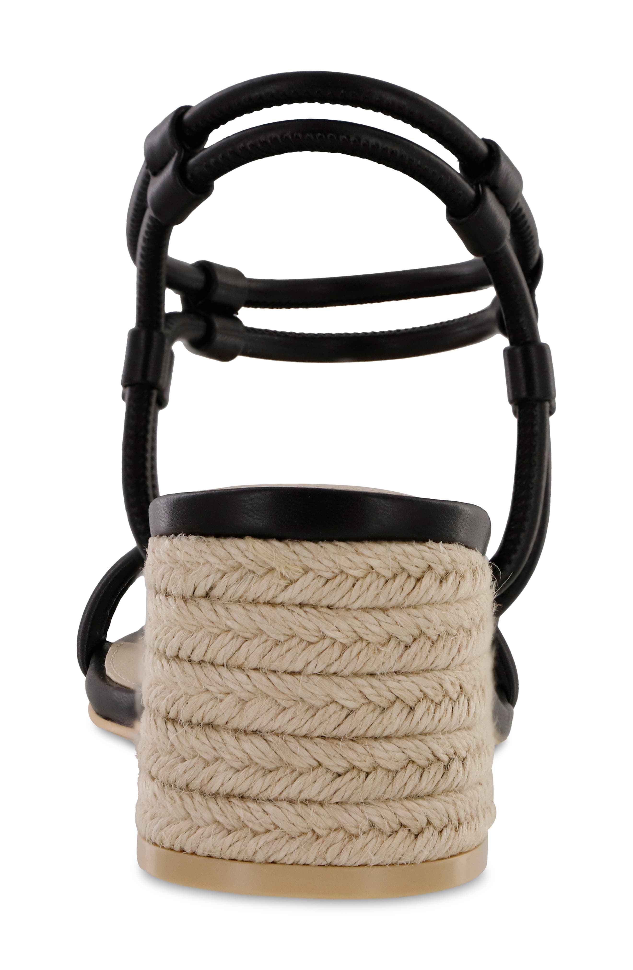 Ione Ankle Strap Espadrille Sandal, Alternate, color, BLACK