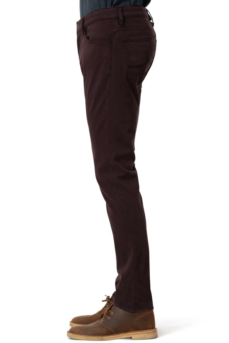 Courage Stretch Cotton Twill Straight Leg Pants, Alternate, color, BURGUNDY TWILL