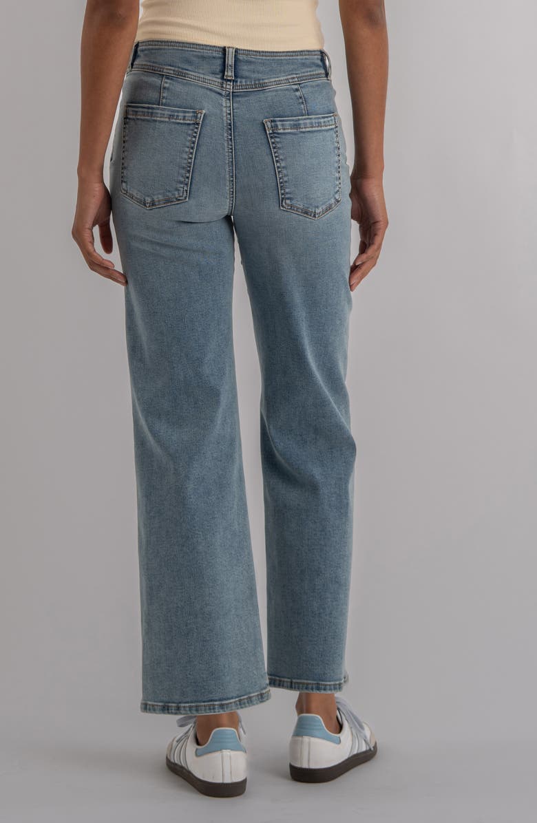 KUT from the Kloth Meg Pleated High Waist Wide Leg Pants, Alternate, color, Zenith