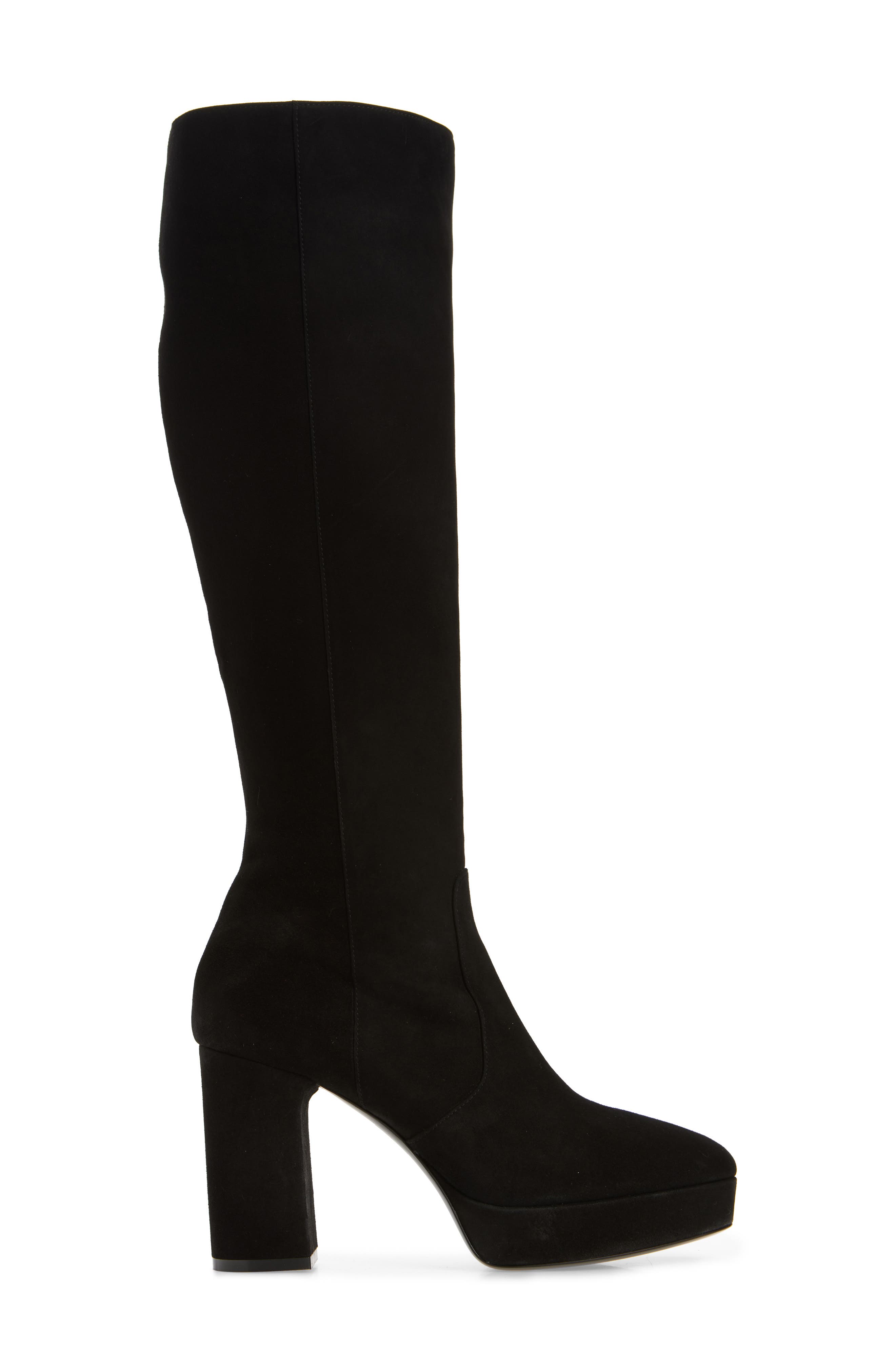 Stuart Weitzman Dayna Platform Boot, Alternate, color, Black