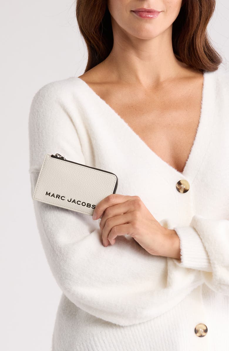 Marc Jacobs Small Top Zip Leather Wallet, Alternate, color,