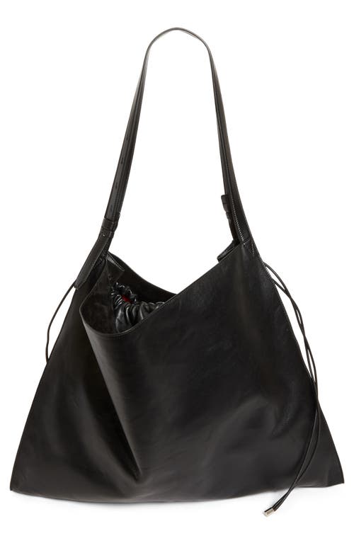 Christian Louboutin Baggy Leather Tote In Black