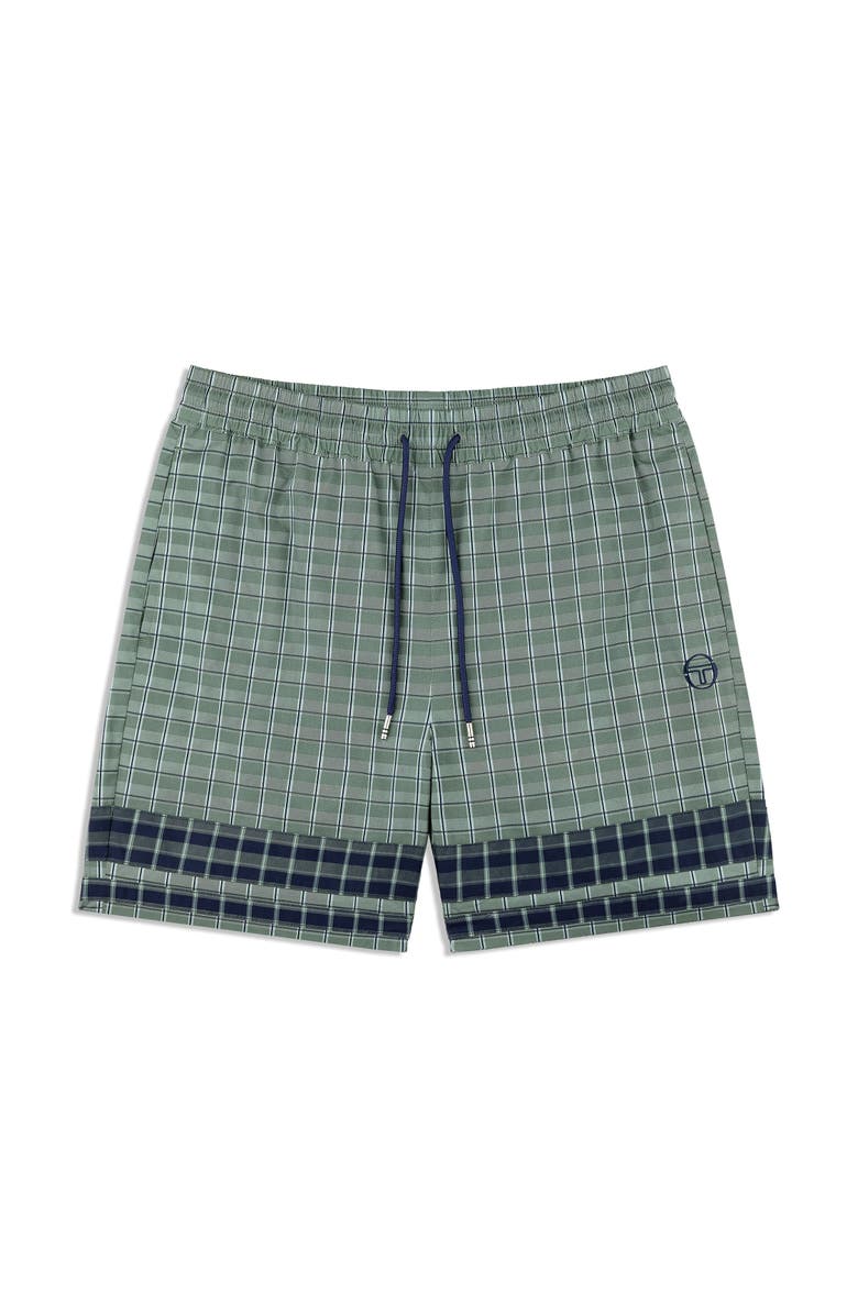 Sergio Tacchini Quadretto Cabana Short, Alternate, color, Duck Green