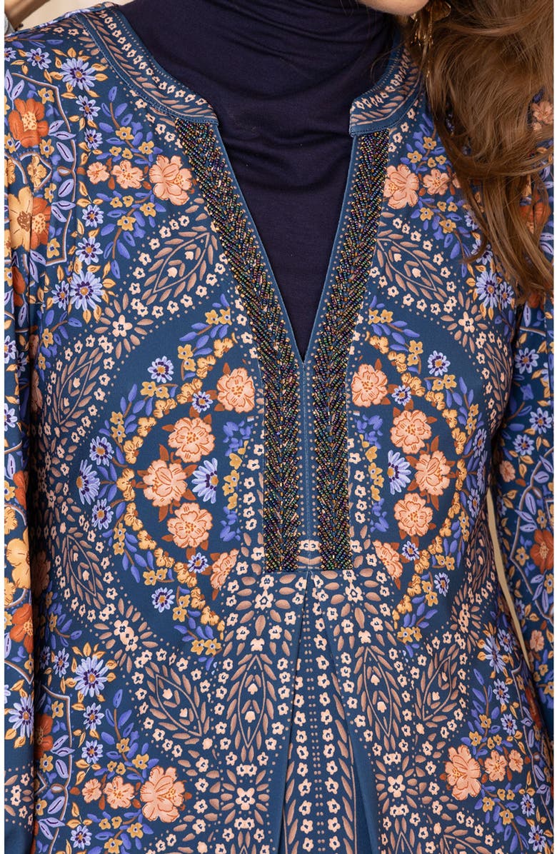 Hale Bob Malayah Beaded Jersey Dress, Alternate, color,