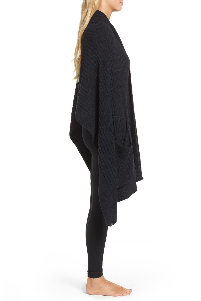CozyChic™ Lite Travel Shawl, Alternate, color, BLACK