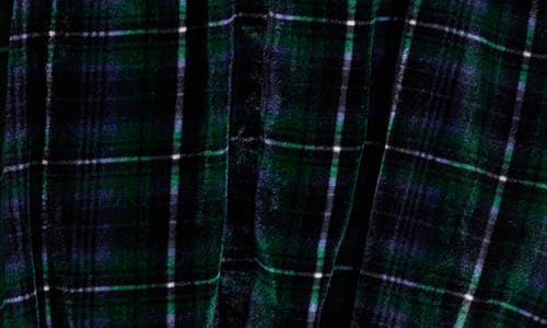 Wayf Brielle Bubble Hem Velvet Minidress In Green