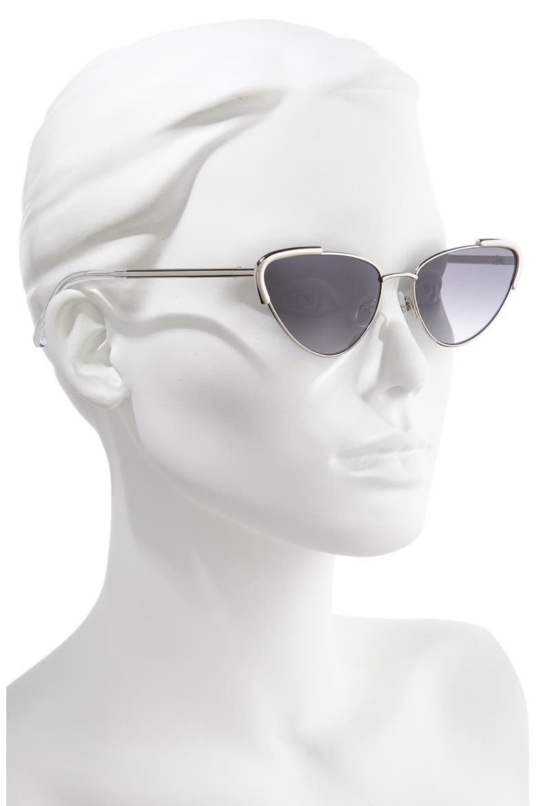 Indio1 59mm Cat Eye Sunglasses, Alternate, color, PALLADIUM/ GREY