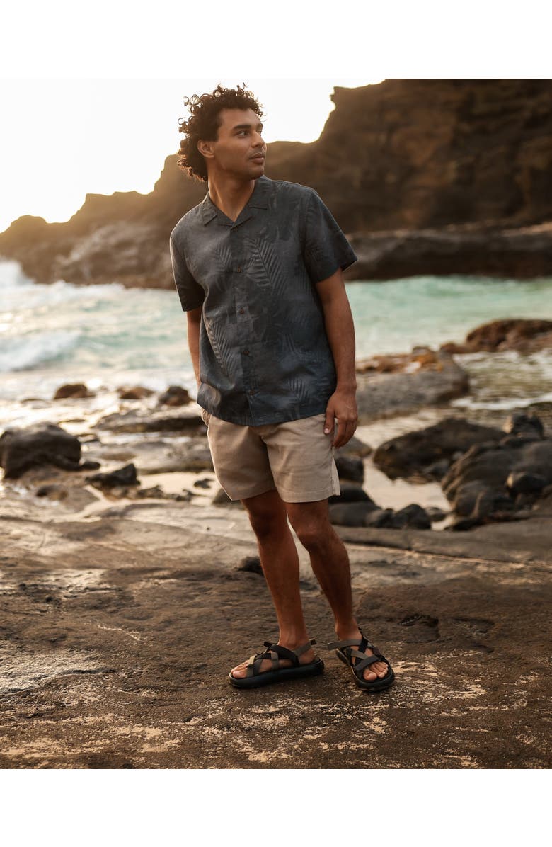 tentree Chambers Shirt, Alternate, color, Meteorite Black/Amazon