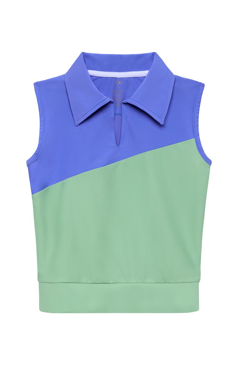 Courtside Kids Half Court Tank, Main, color, Blue Green