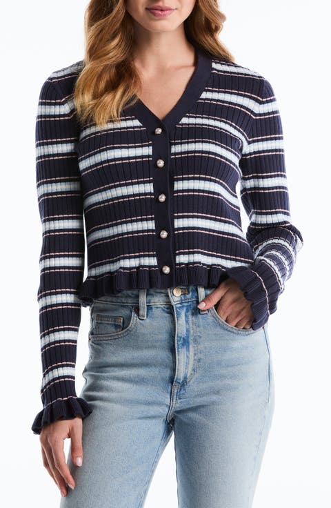 Ruffle Hem Cardigan
