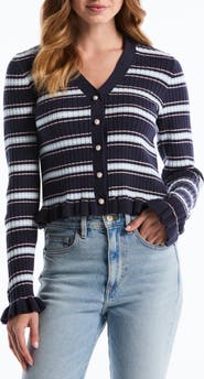 Laundry by Shelli Segal Ruffle Hem Cardigan