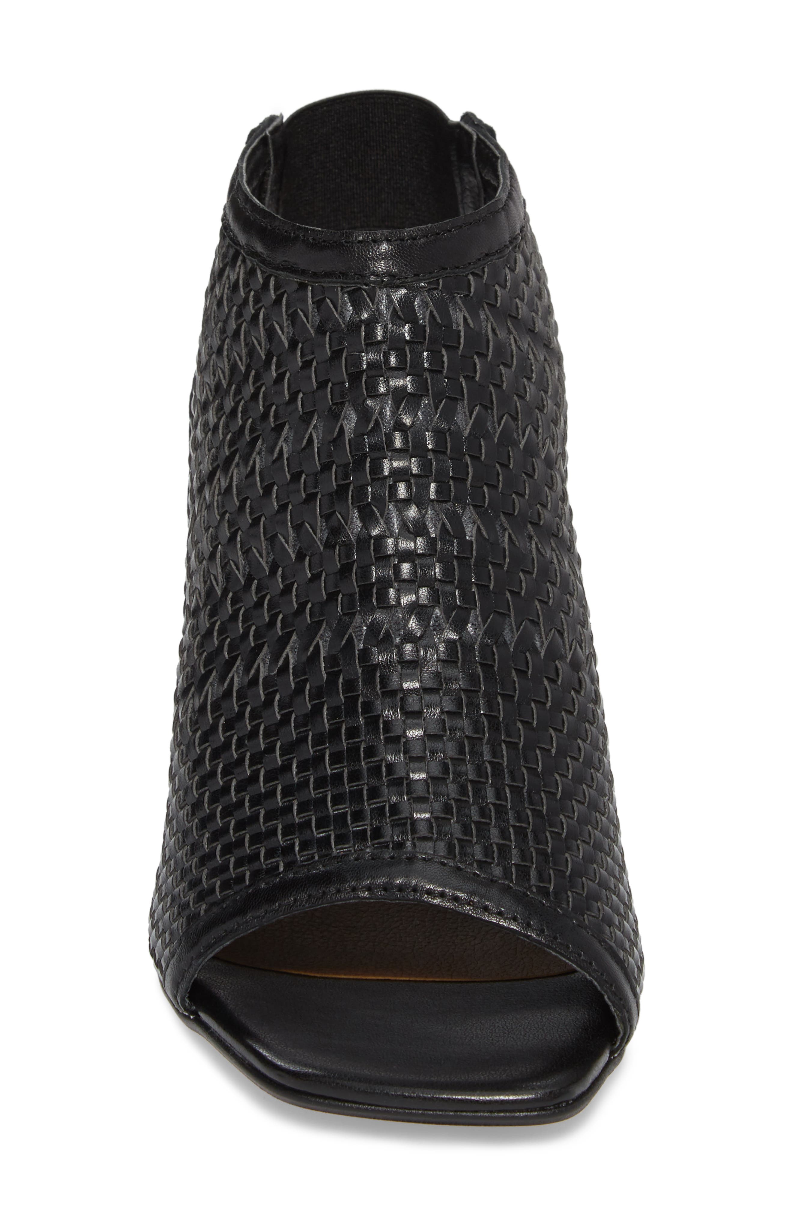 Topshop Nifty Woven Flared Heel Sandal, Alternate, color, 