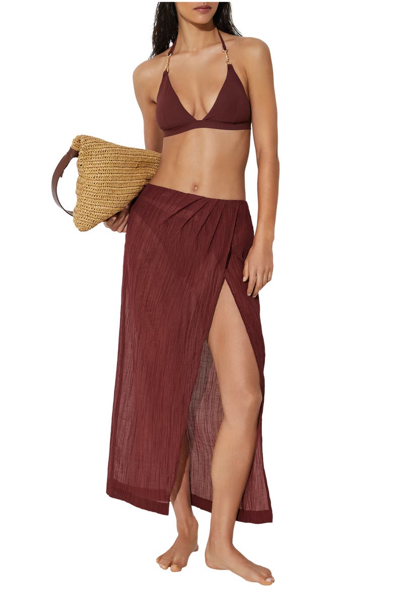 Rosa Cover-Up Skirt, Main, color, RHUBARB RED