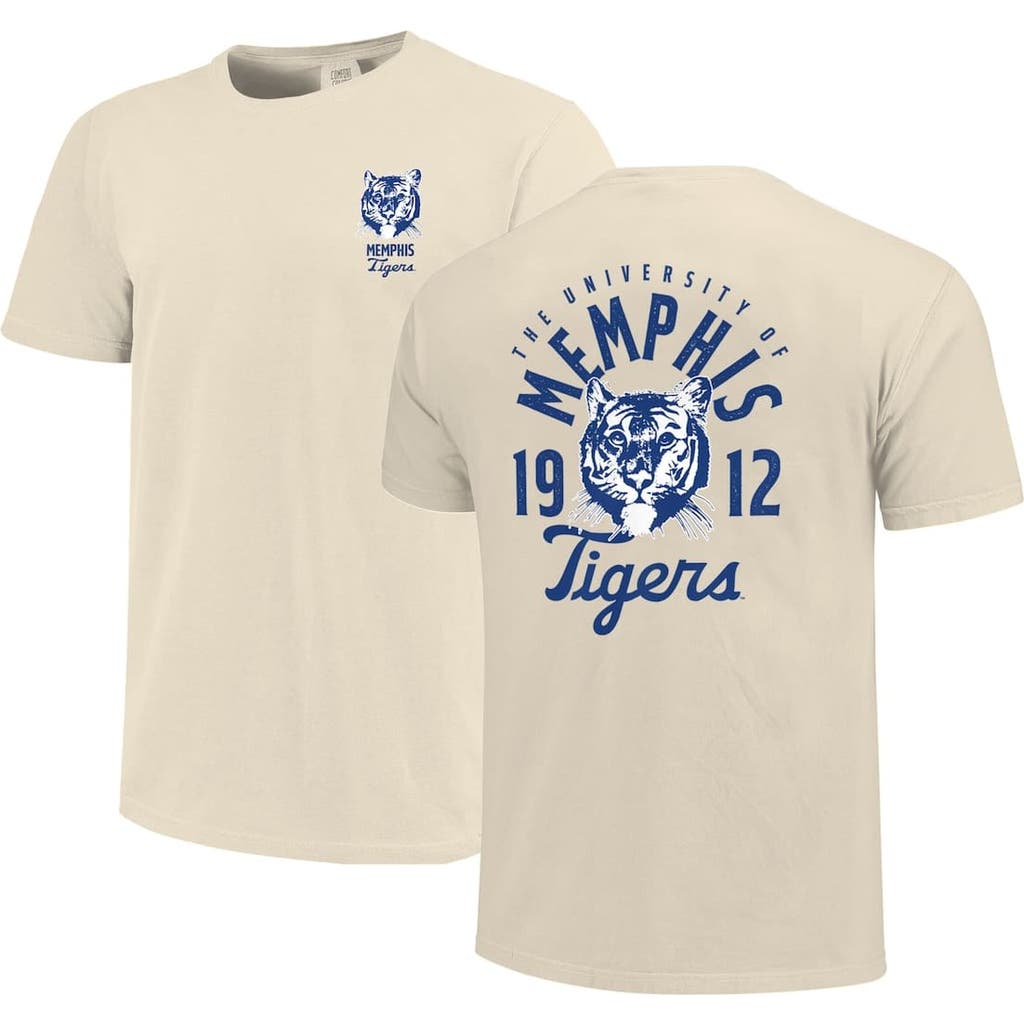 Image One Cream Memphis Tigers Comfort Colors Mascot Overlay T-shirt