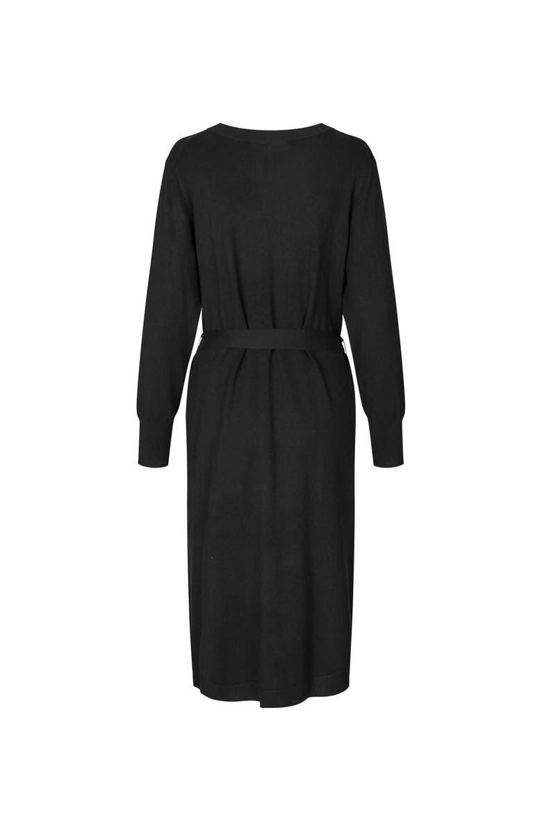 Masai Copenhagen MaNisuta Long Sleeve Belted Waist Dress, Alternate, color, Black