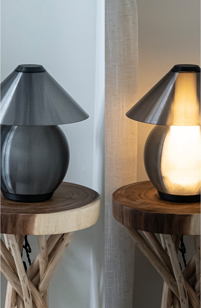 JONATHAN Y Opal 13" Modern Contemporary Plant-Based PLA 3D Printed Dimmable LED Table Lamp, Alternate, color, 