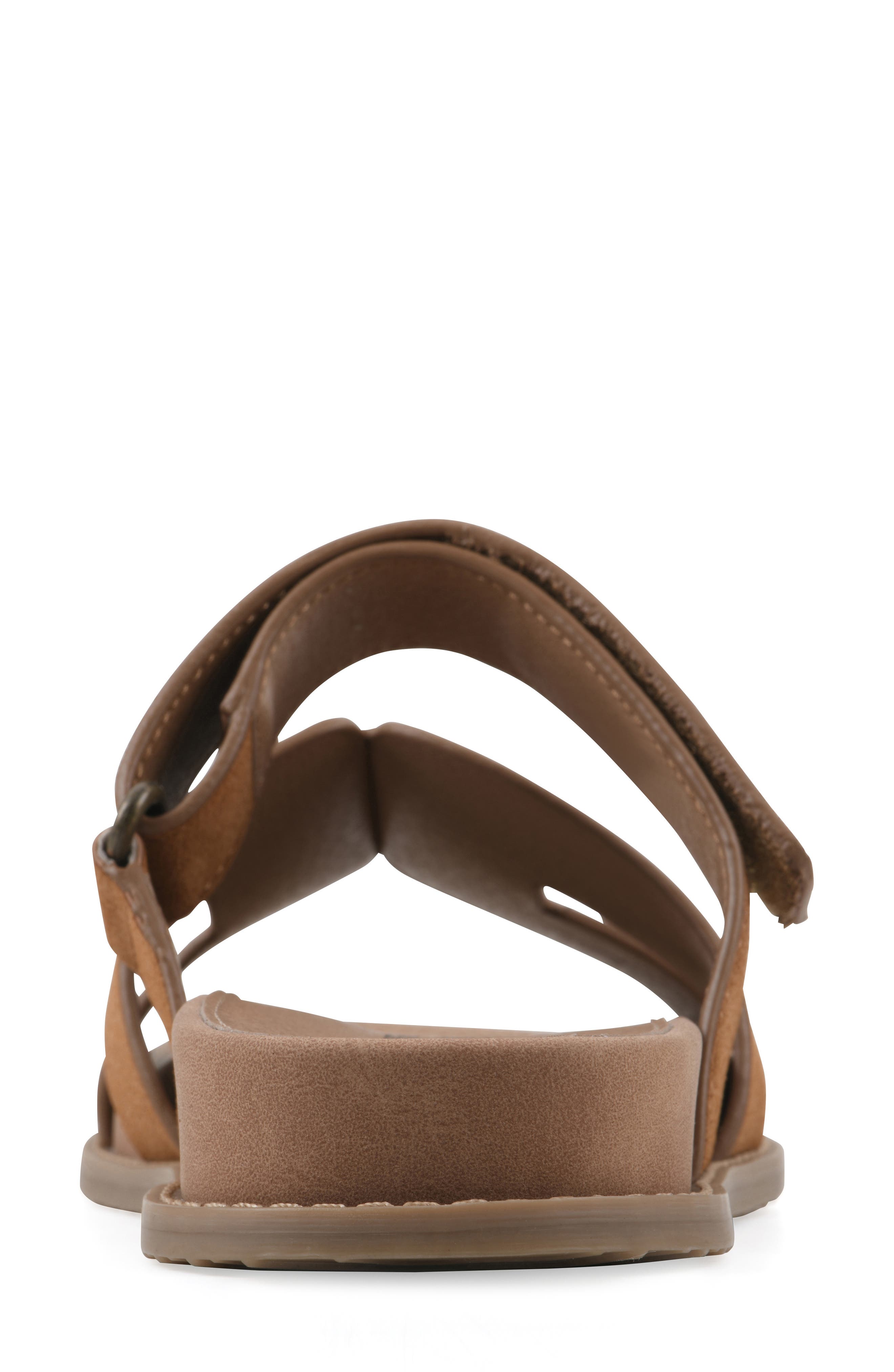Mazi Slide Sandal, Alternate, color, CHESTNUT/ SMOOTH