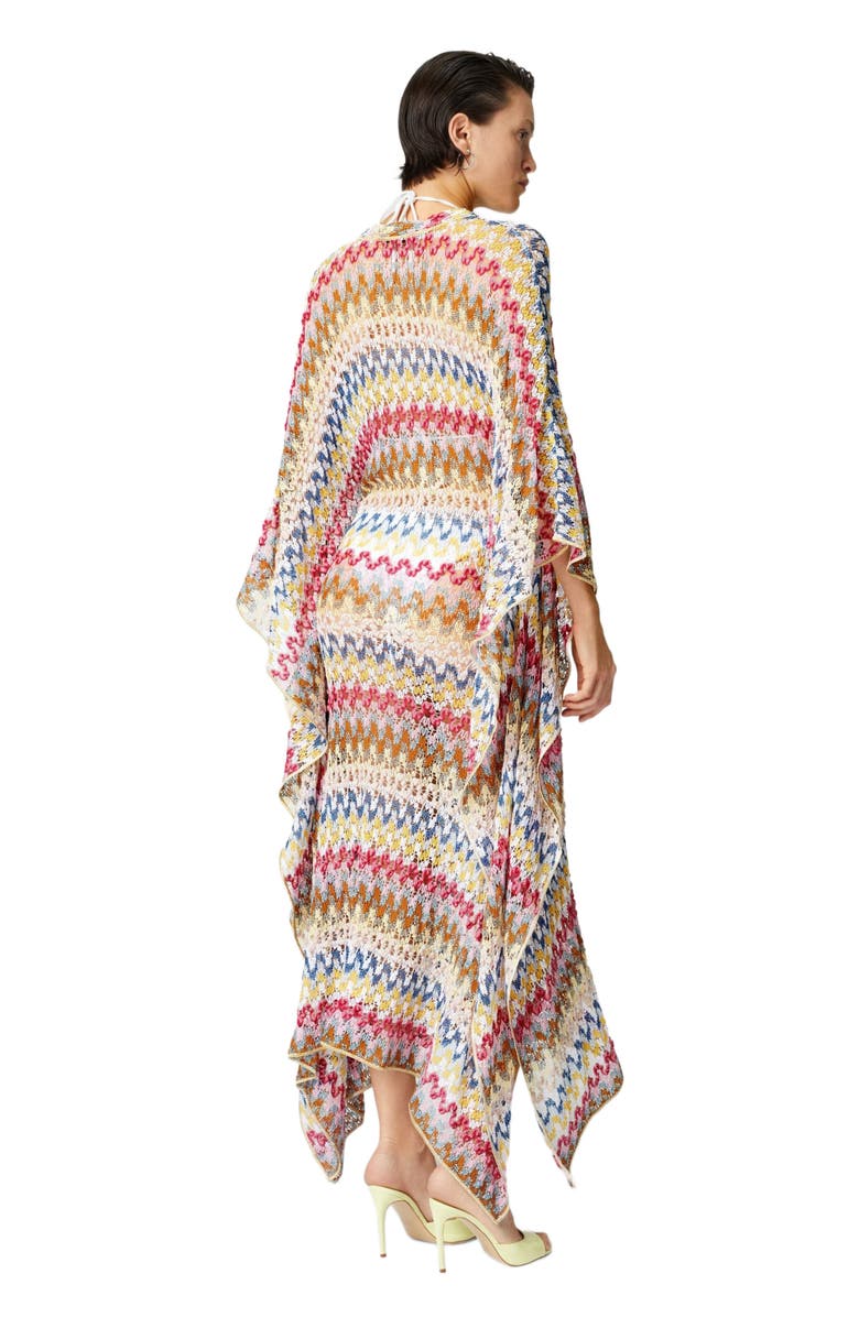 Missoni Long Kaftan In Lamé Viscose Lace, Alternate, color, 
