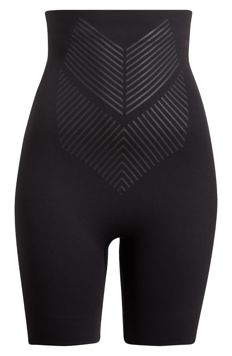 TC Iconic Core Rear Lift Thigh Slimming Shaper Shorts, Alternate, color, Black