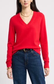 Nordstrom Cashmere V-Neck Sweater