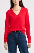 Nordstrom V-Neck Cashmere Sweater