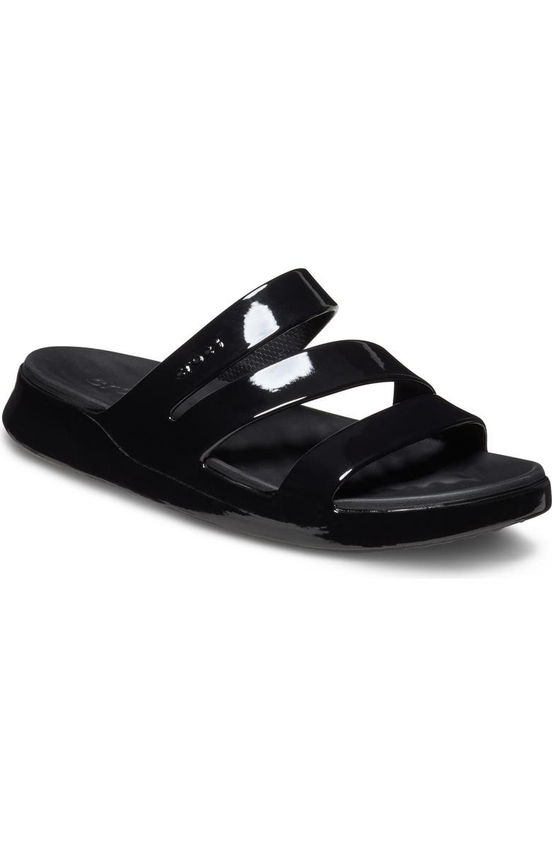 CROCS Getaway Strappy Slide Sandal, Main, color, Black