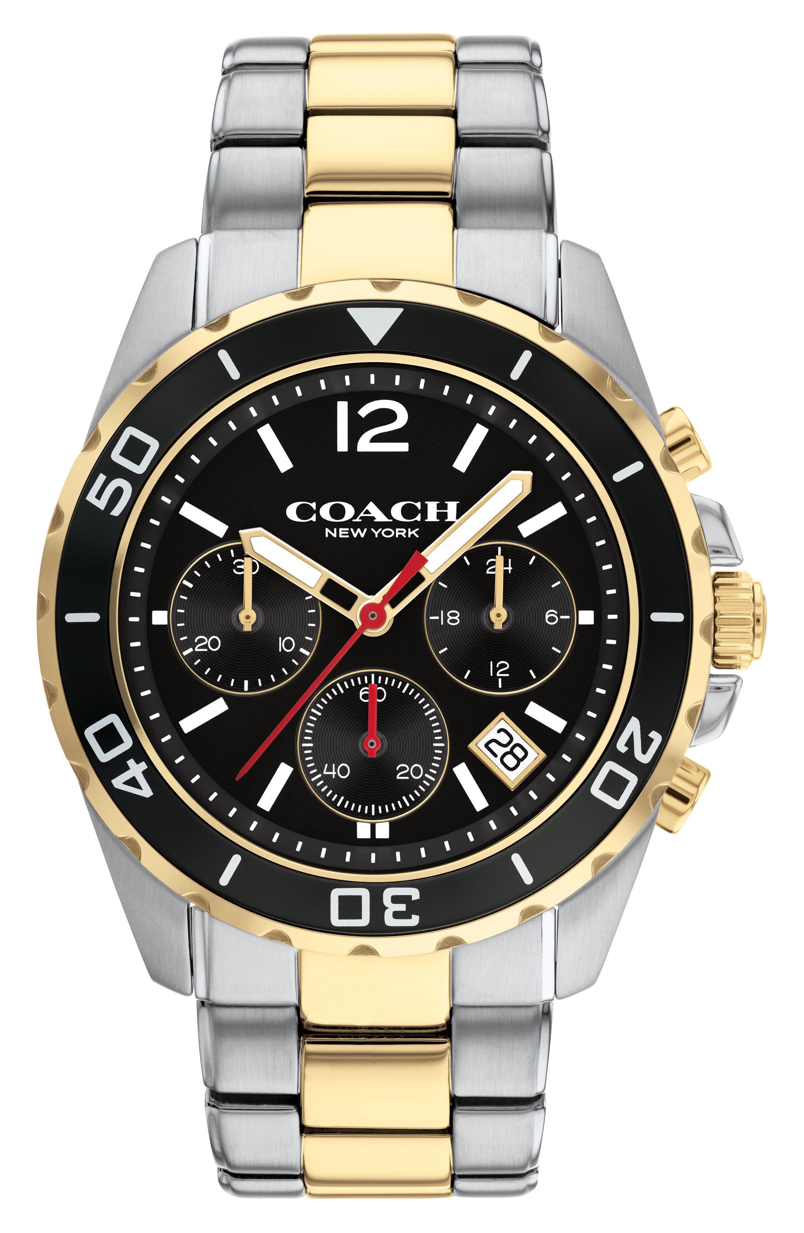 COACH Kent Chronograph Bracelet Watch, 44mm | Nordstrom