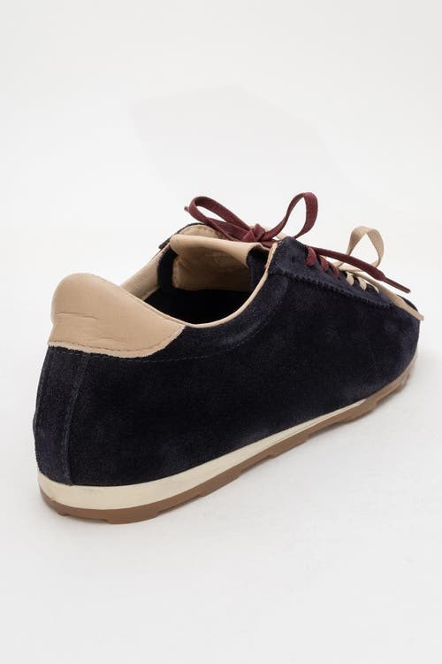 Forever & Always Shoes Crea Leather Sneakers In Dark Blue Leather