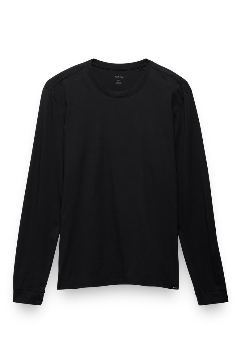 Everyday Long Sleeve Regenerative Organic Cotton T-Shirt, Alternate, color, BLACK