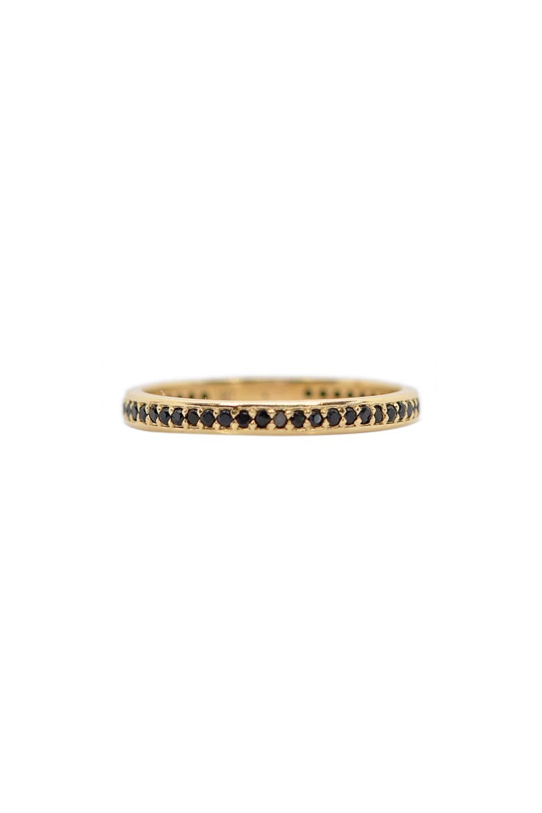 Sueño Pavé Sapphire Stacking Ring, Main, color, YELLOW GOLD