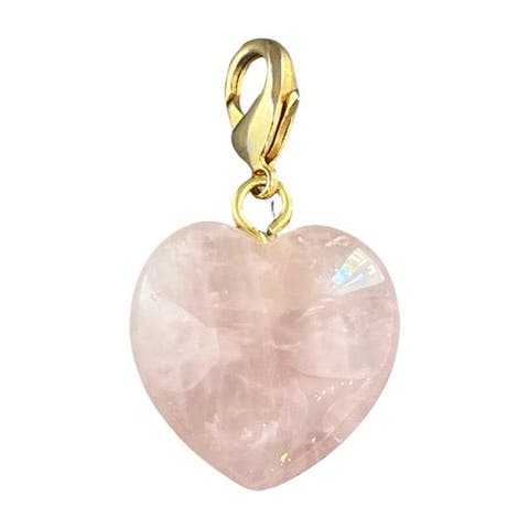 Semi Precious Stone Heart Pendant