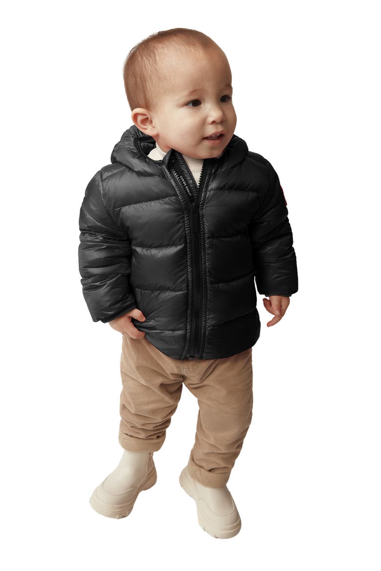 Crofton Water Resistant 750 Fill Power Down Recycled Nylon Puffer Jacket, Alternate, color, BLACK - NOIR